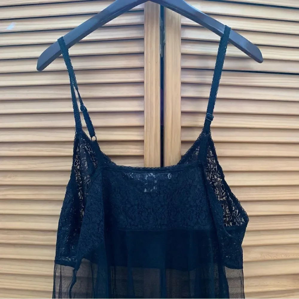 Vintage Lace Black Beaded Slip Size XL - Picture 6 of 6